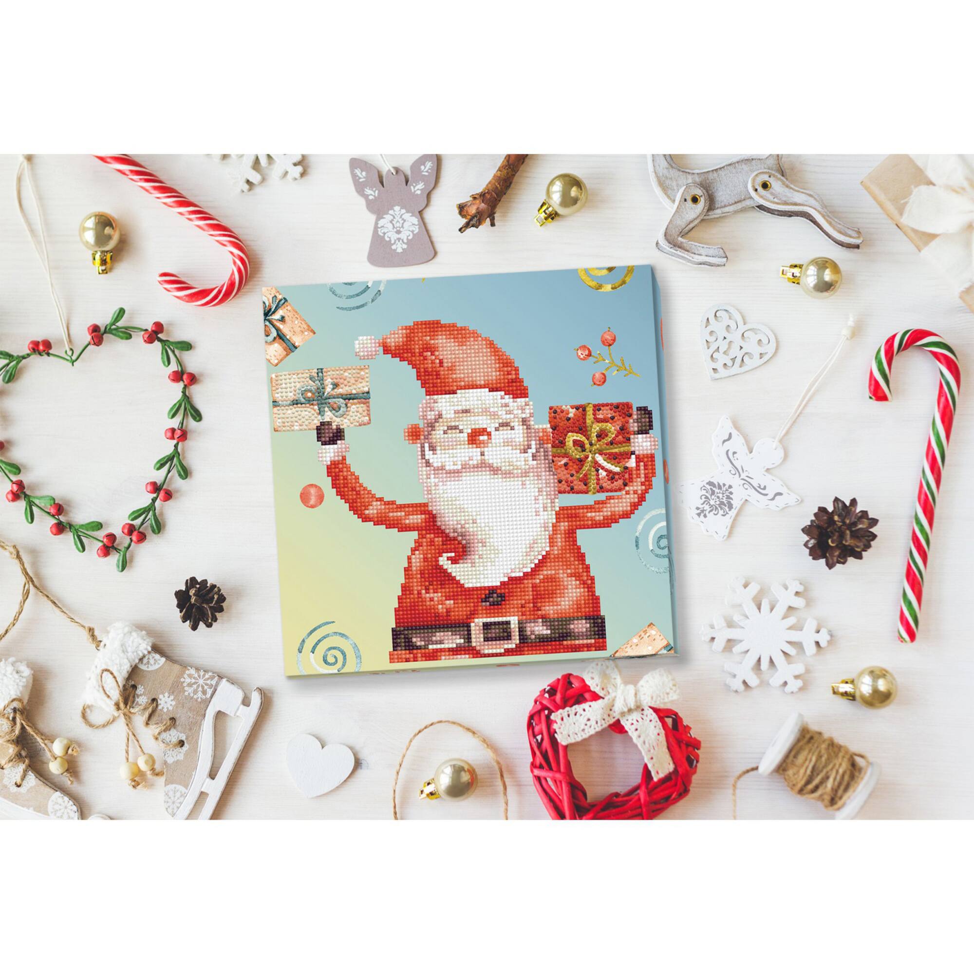 Diamond Dotz® Santa Cheer Diamond Box Painting Kit